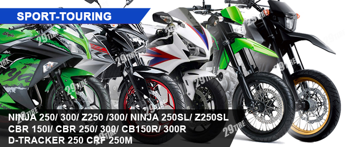 ยาง Ninja, Z250 300, CBR 150, 300, Dtracker, CRF